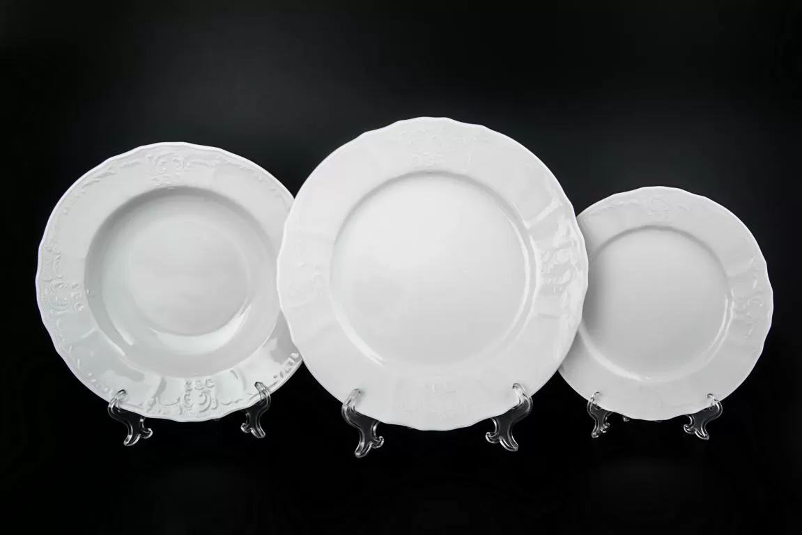 Набор тарелок 18 предметов Bernadotte Недекорированный 0000